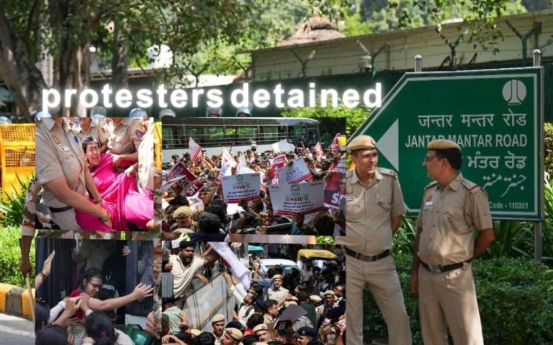  جنتر پر چیف الیکشن کمشنر کی برطرفی کا مطالبہ: سینکڑوں احتجاجیوں کو لیا گیا حراست میں 