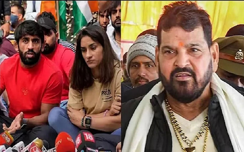 خواتین پہلوانوں کے الزامات کے باوجود برج بھوشن سنگھ کی بی جے پی اتر پردیش مجلسِ عاملہ میں شمولیت، فیصلے پر سیاسی ہلچل