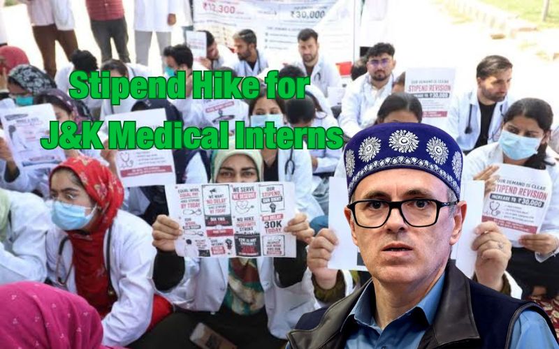 جموں و کشمیر کے میڈیکل انٹرن کے اسٹائپنڈمیں اضافہ کو سی ایم کی منظوری 