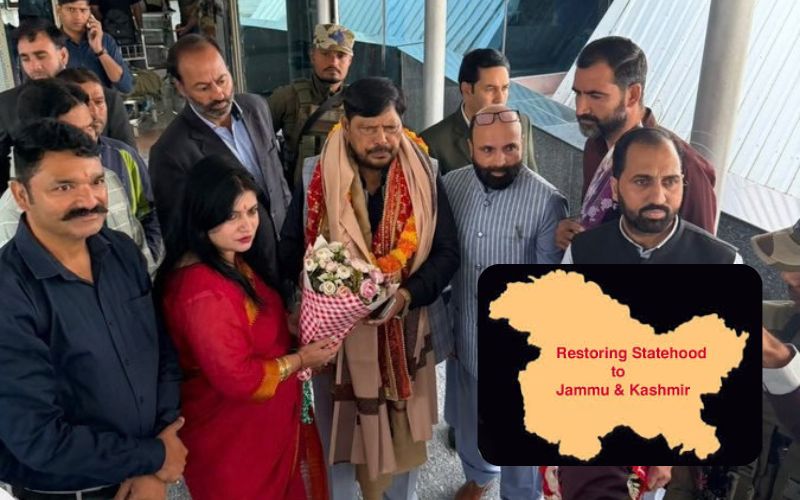 جموں و کشمیر کے ریاستی درجہ کی بحالی جلد ہو سکتی ہے: رم داس اٹاولےکا انکشاف