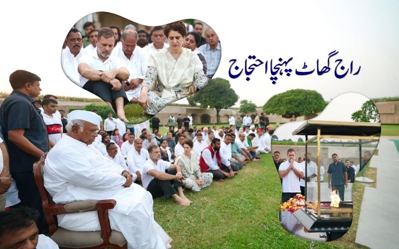  ووٹ چوری معاملے پر اپوزیشن کا تیسرے دن بھی ہنگامہ۔ راج گھاٹ تک مارچ 