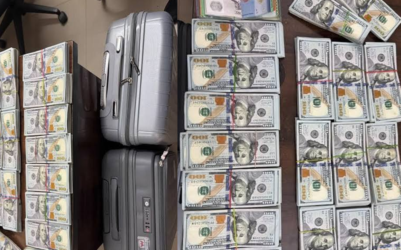 حیدرآباد ایئرپورٹ پر 1.56 کروڑ روپے کی غیر ملکی کرنسی ضبط، دو مسافر گرفتار